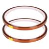 2PCS 3  High Temperature Resistant Adhesive Tape Polyimide Film Yellow Brown Accessory