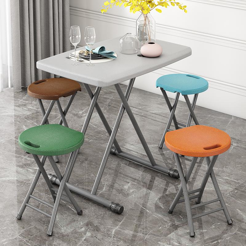 Portable Outdoor Camping Chair Household Plastic Folding Stool