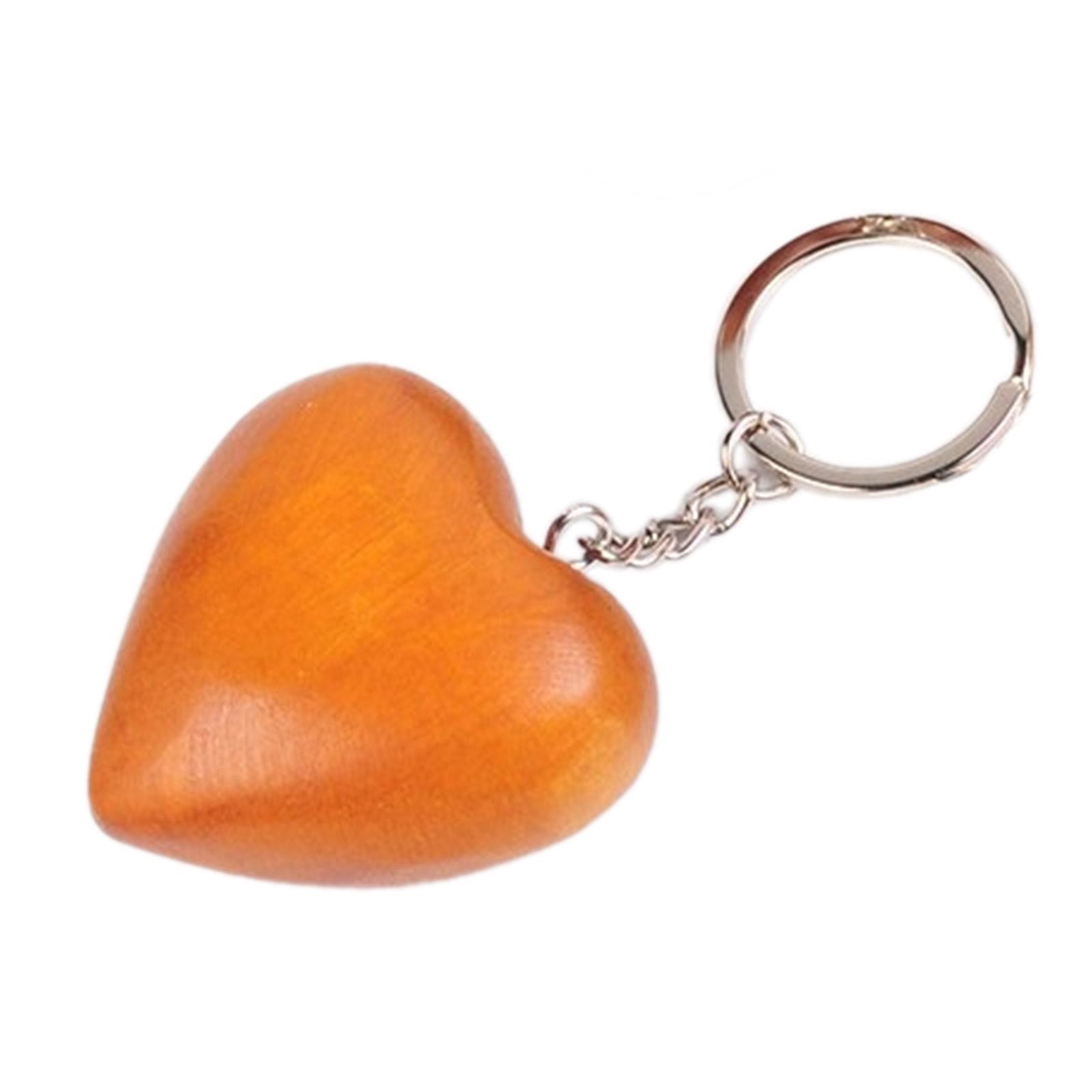 

Брелок-подвеска для телефона в виде 3D-сердца ручной работы, кольцо для ключей, подвеска для сумки, уникальный аксессуар из дерева для коллекционеров брелоков