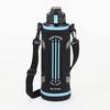 IRIS OHYAMA Kids' Sports Water Bottle, 1500ml (1.5L), Blue. Vacuum Insulation Keeps Drinks Cold for Up To 6 Hours! One-touch Opening and Direct Drinki
