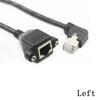 Right Angle 8Pin Screw Panel RJ45 Cable Panel Mount Extension Cable Ethernet LAN Cord Network Wire