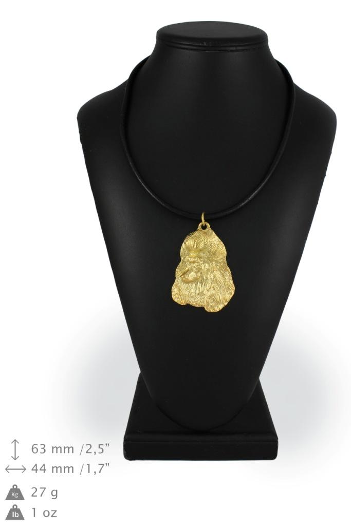 Poodle - Dog Necklace In Gift Box, Gold-plated Pendant for Dog Fan, Striking Jewellery by Art-Dog