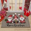 Plaid Pattern Gnome Doormat Spoof Santa Claus Rugs Personalized Welcome Mat Bathroom