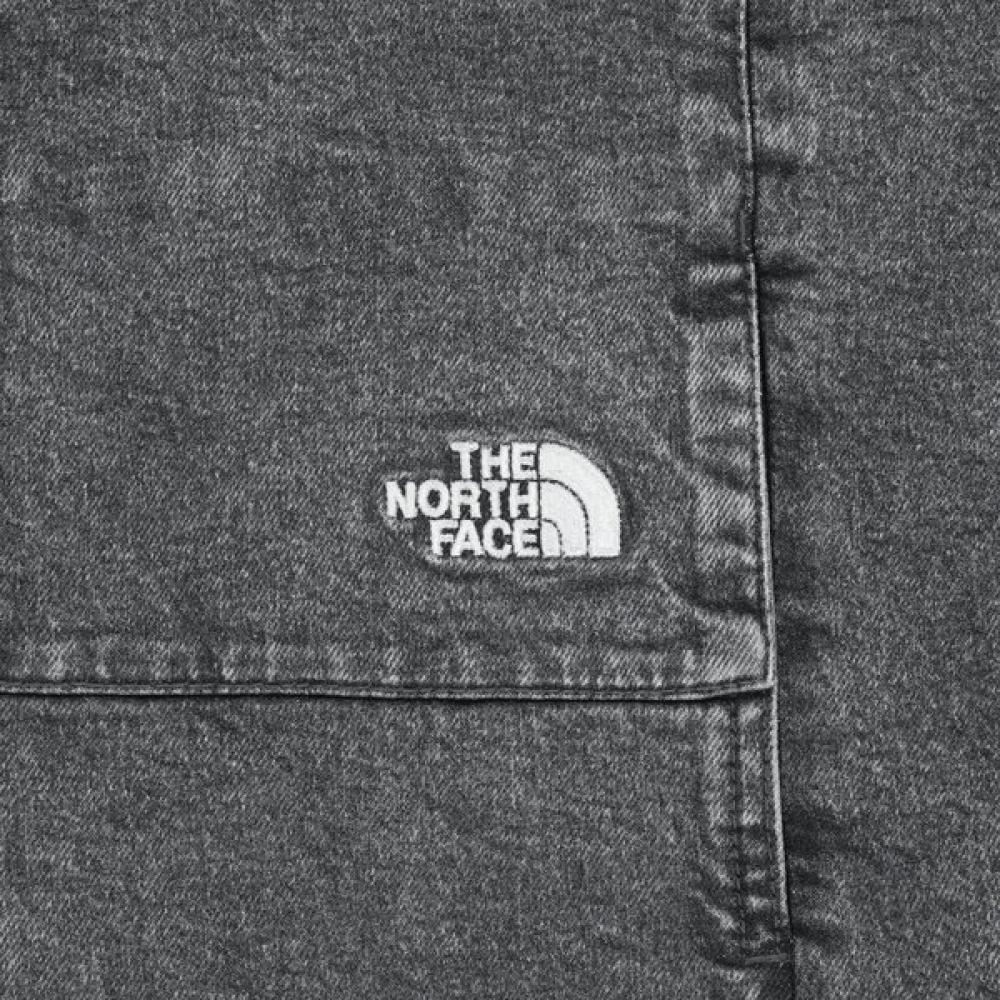 The North Face Denim Trucker Jacket Gray Nj3br53j
