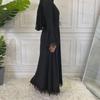Women's Muslim Lace Stitching Dress - Middle Eastern Fashion
