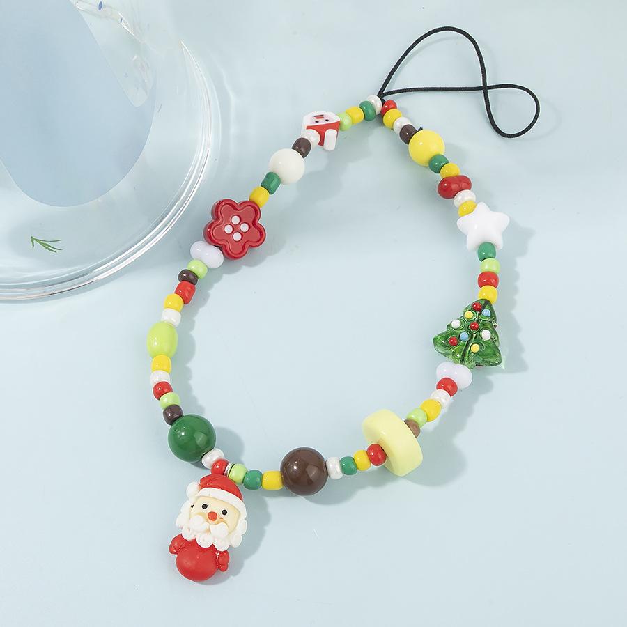 New Christmas Tree Santa Claus Keychain Pendant