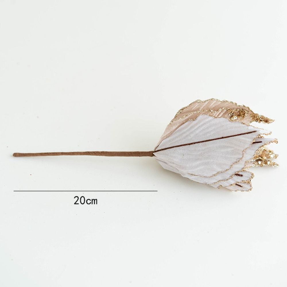 Glitter Christmas Poinsettia Flower 28cm Handmade Merry Christmas Decoration Realistic Artificil Xmas Tree Hanging Flower