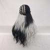 2 barvy Halloweenská cosplay paruka Dlouhá vlnitá kudrnatá paruka