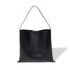 Large-capacity Single-shoulder Bag, Simple Leather Shopping Bag, Fashionable Color-blocking Leather Tote Bag