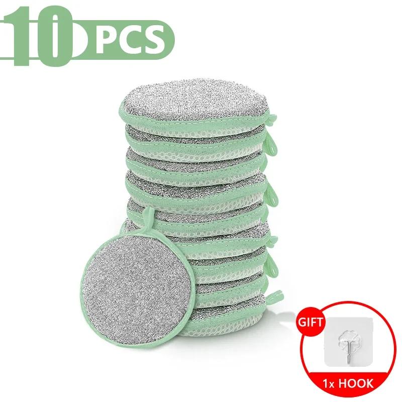 Dishwashing Sponge Reusable Washable Sponges Double Side Magic Sponge To Wash Dishes Useful Things for Kitchen Clean Tools