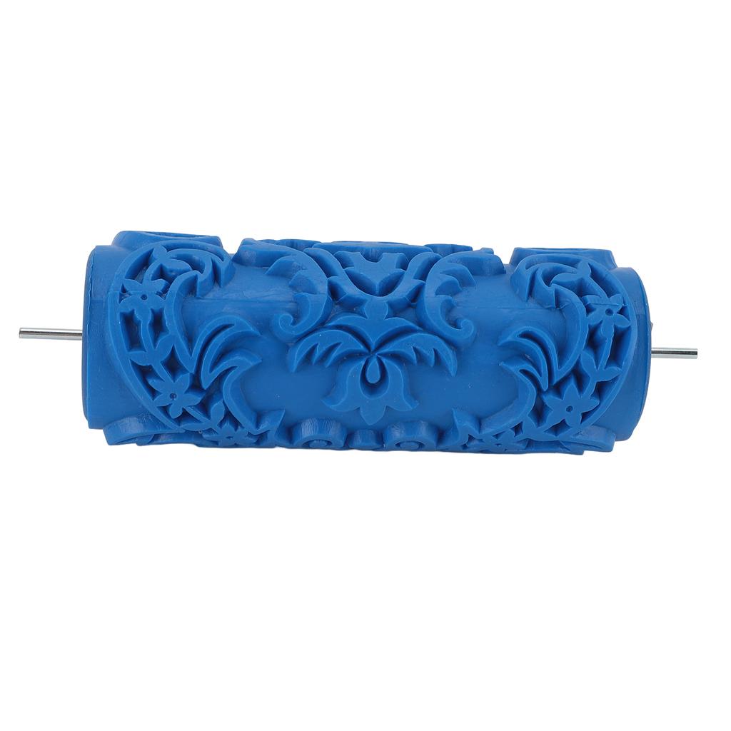 Pattern Paint Roller Wall Decoration Round Rubber Reusable Multifuntional Art Texture Roller for Furniture Cabinet