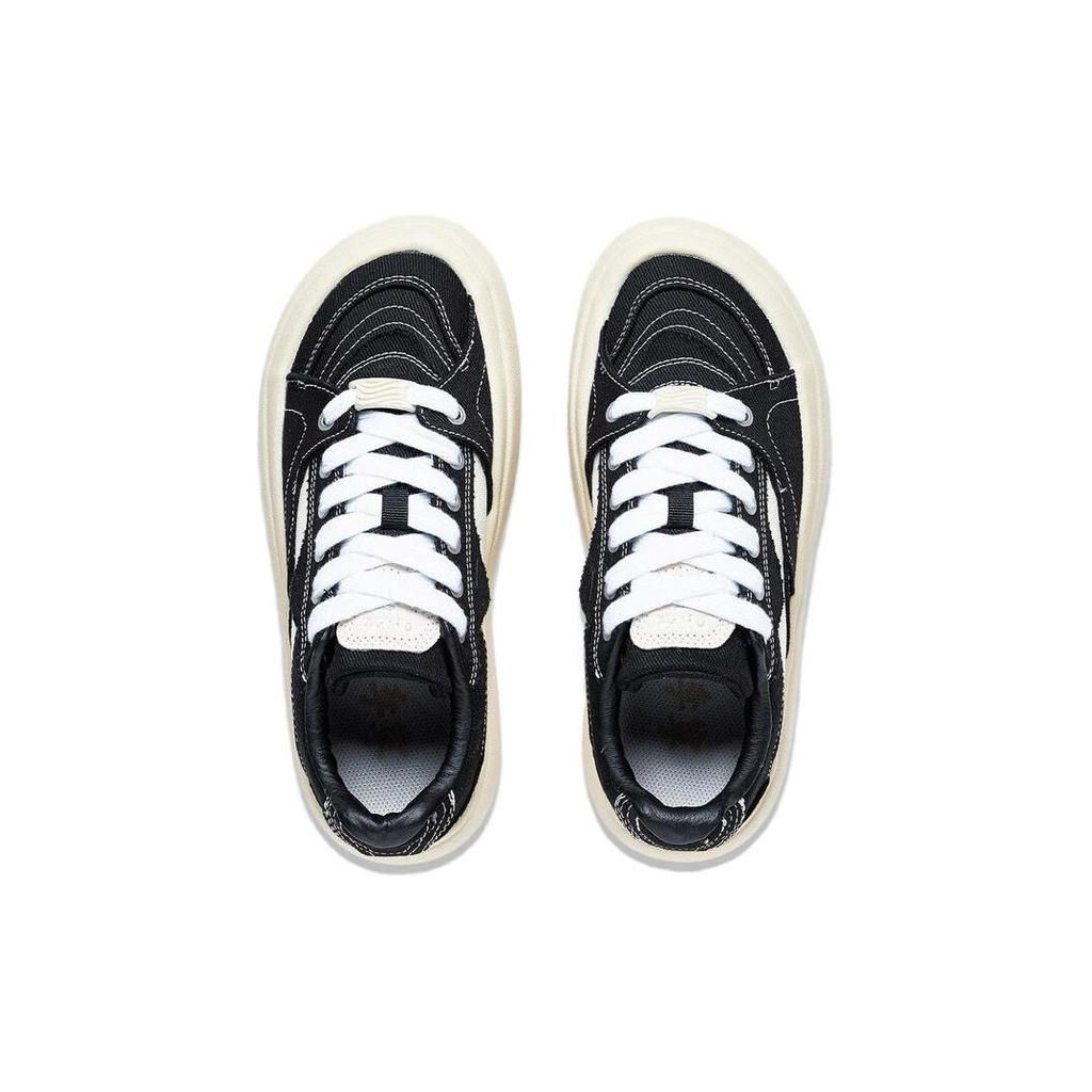 Li Ning Fabric Low Top Sports Casual Shoes Women's Black White AZGT026-5