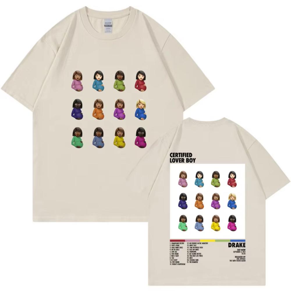 Rapper Drake Certified Lover Boy Album Print Graphic Hot Sale TShirt Casual Fashion T-shirt Men Women Cotton Oversized Tee Shirt