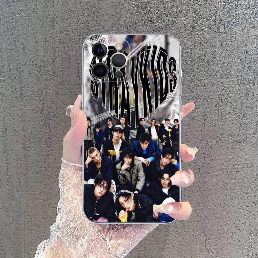 Kpop S-Stray K-Kids Transparent Phone Case For IPhone 17 Air 16 Pro Max 15 14 13 12 11Plus Shockproof Cover