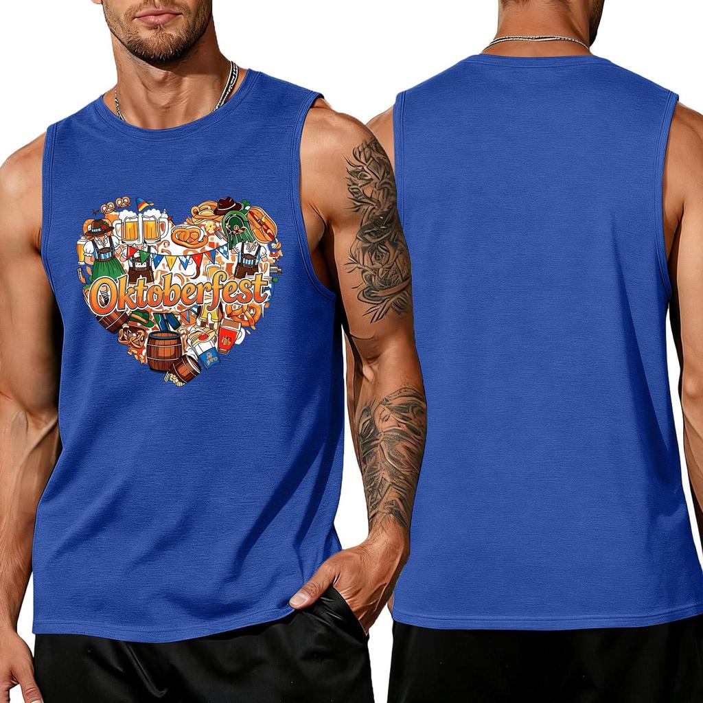 Men's Sleeveless Tank Top Summer Casual Loose Fit Muscle Shirt Lightweight Breathable Fabric Comfortable Daily Wear