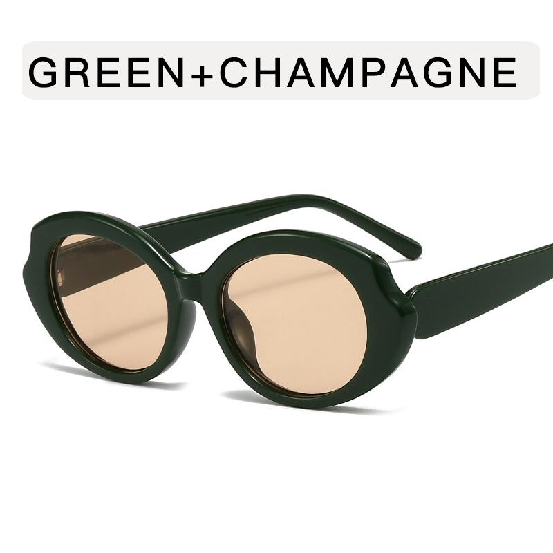 European American Style Party Sunglasses Oval Shape Anti-reflective Sun Glasses for Men Vacation Travelling Female Sunglass