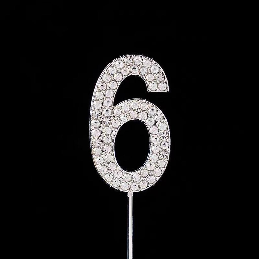 Schöne und elegante digitale Kristall-Digital-Steckfigur, Königin-Göttin Geburtstagstortendekoration, Prinzessin Fee