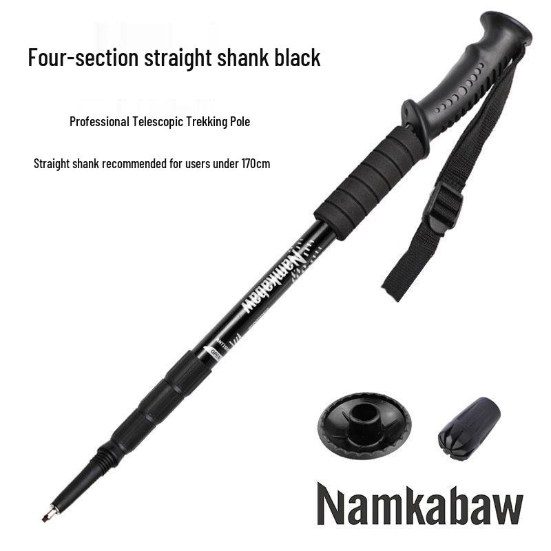 Bâton de trekking rétractable en aluminium pour la randonnée et la marche