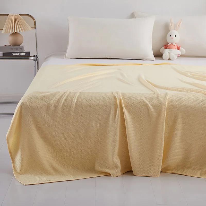 Fiber Towel Baby Air-conditioning Blanket for Beds Summer Bamboo Fiber Ice Silk Thin Blanket Diamond-shaped