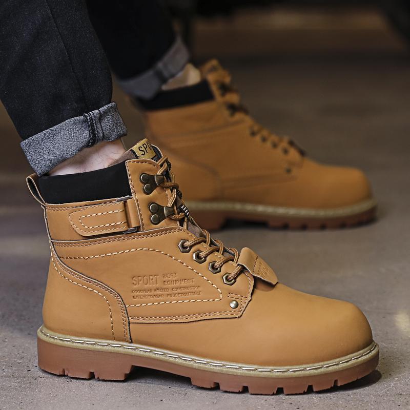 High-top breathable motorcycle boots, men's anti-slip and breathable hiking and casual sports shoes, men's ankle boots