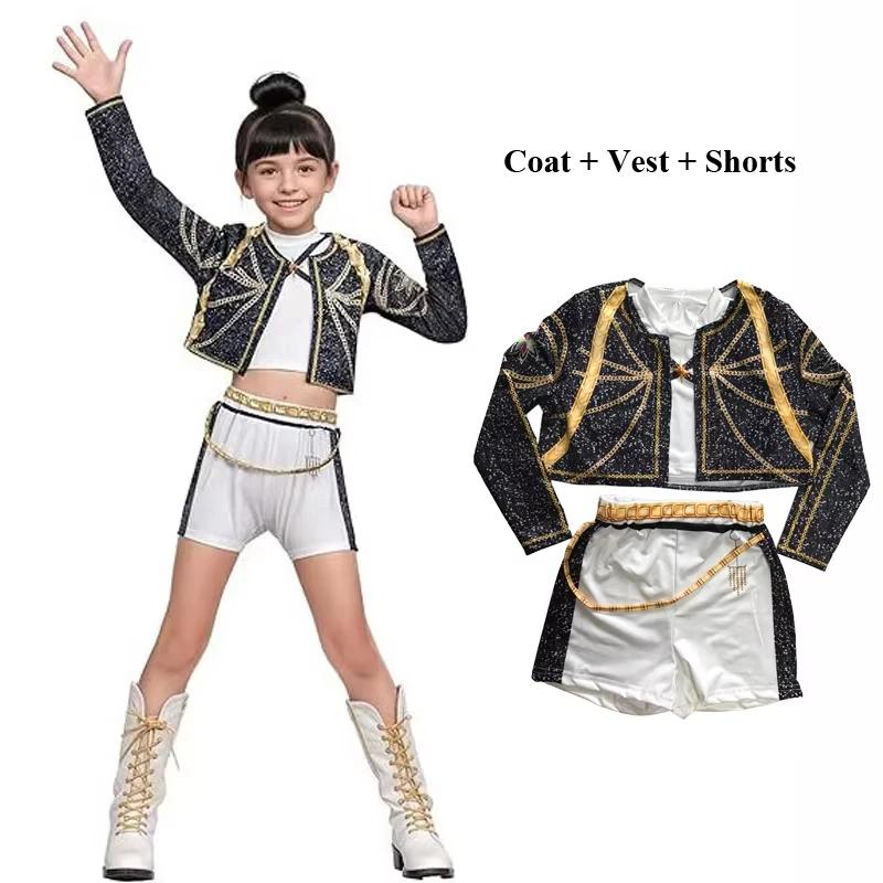 Rumi Cosplay Manteau Gilet Short Ensemble Costume Zoey Mira Déguisement Anniversaire Enfant Carnaval Costume 110 black