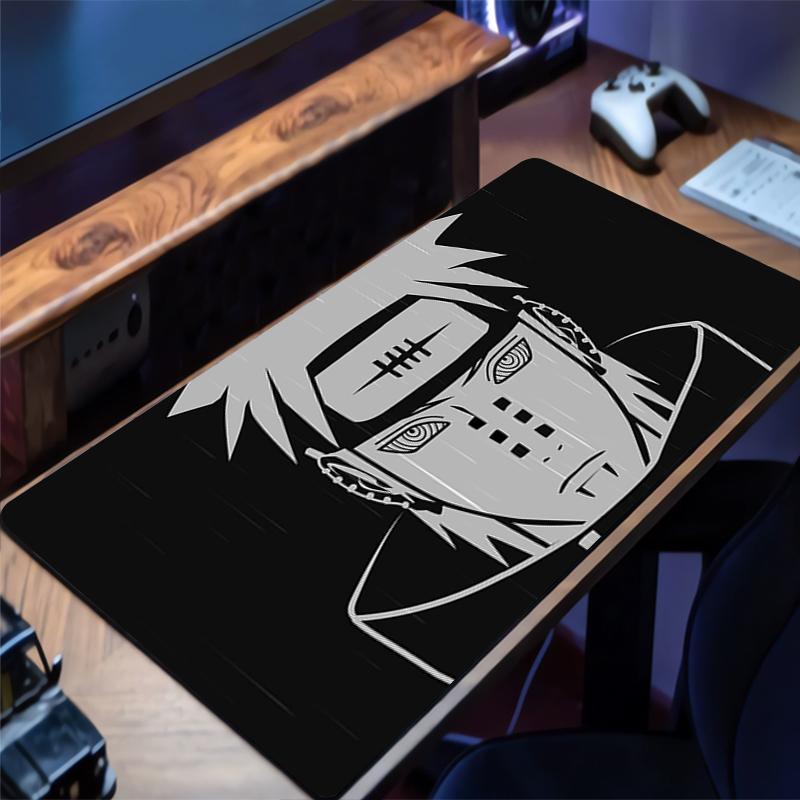 

Mousepad PC Gaming Accessories Computer Cabinet Extended Mat Non-Slip Mouse Pad Anime Keyboard Pad Naruto Pain Office Desk Mat 30x60x0.2cm