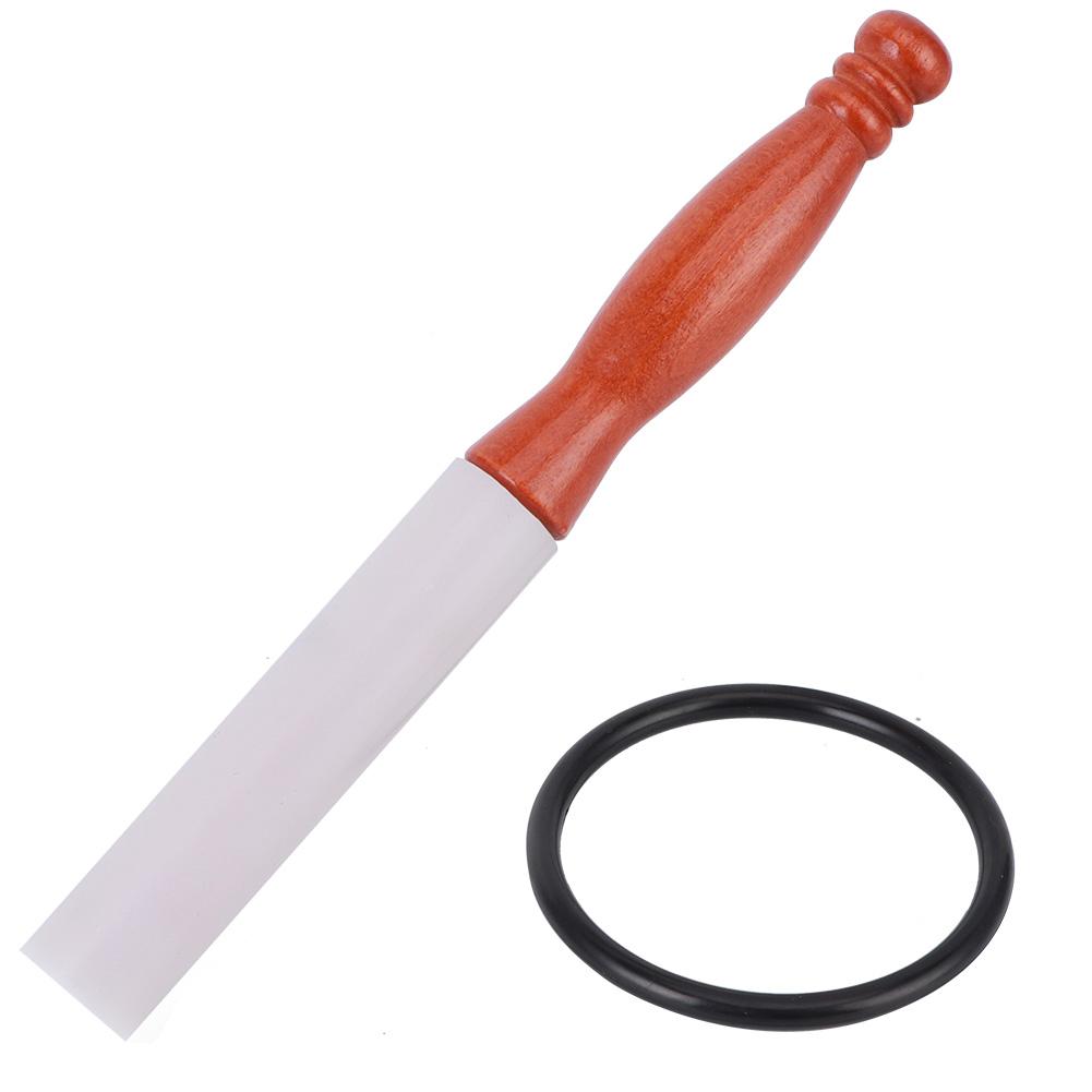 Singing Bowl Mallet Rubber Rod Wooden Handle Stick for Crystal Sound Bowls Accessories