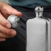 Titanium Flask 230ml with Funnel Ultra-Light Portable Wine Flask Health Selection Whiskey Flask for