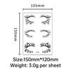 Cross Border Makeup Eyelash Tattoo Stickers Ball Waterproof Sweat Resistant Disposable Eye Simulated
