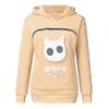 Sweatshirt Cat Lovers Hoodie Kangaroo Dog Pet Paw Pullovers Cuddle Pouch Sweatshirt Pocket Animal Ear Hooded -ych