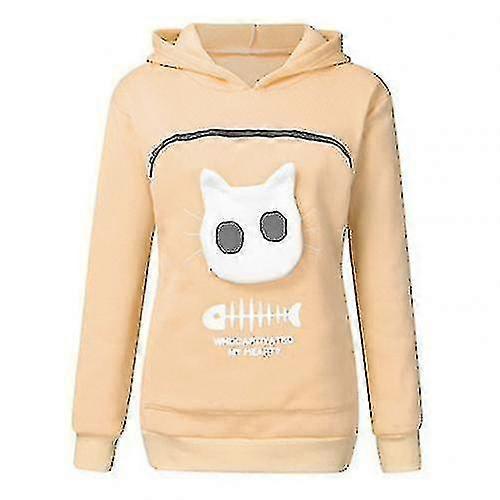 Sweatshirt Cat Lovers Hoodie Kangaroo Dog Pet Paw Pullovers Cuddle Pouch Sweatshirt Pocket Animal Ear Hooded -ych