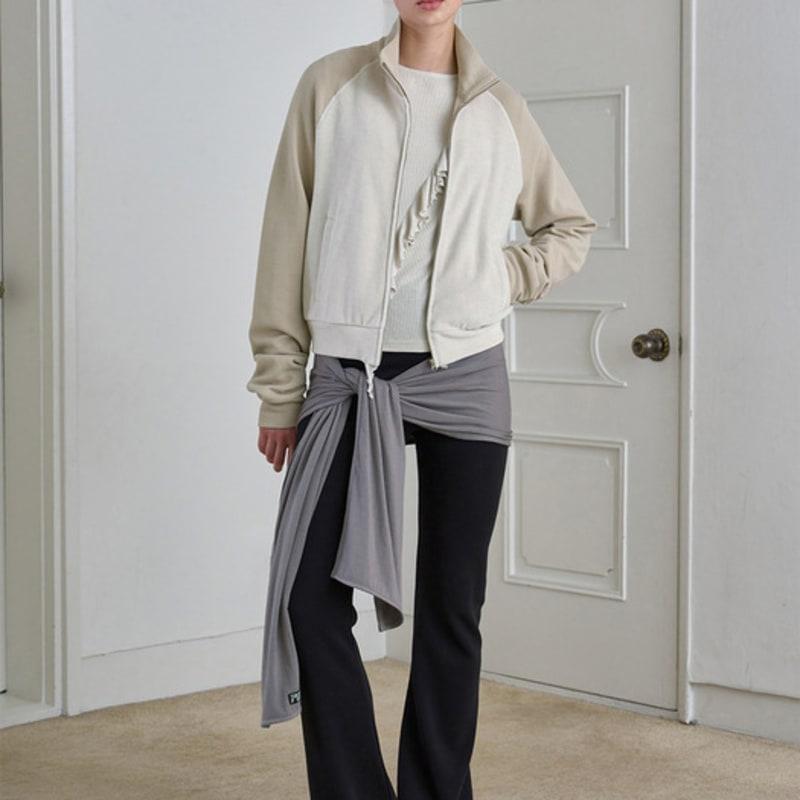 Symmetric Percent Jersey Muffler / Mocha