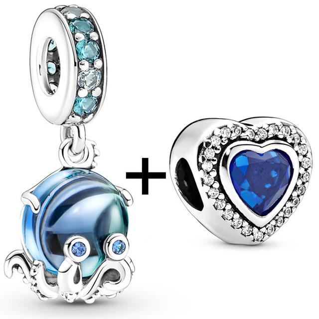 2 teile/los Schildkröte Octopus Vogel Charme Perlen Anhänger Passt Original Diy Armbänder Halsketten Für Frauen Männer Schmuck Geschenk Sonderangebot