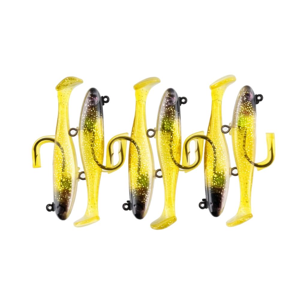 6cm 6g Tail Package Soft Bait Fishing Lure Full Swimming Layer Bionic Fish Sinking Soft Lure for Freshwater and Saltwater Fishing Tackle