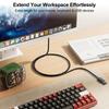 USB Extension USB Type A Male to Female 5Gbps Data PVC Extension Cord 3.0 Cable, Cable, High-Speed Transfer, Material, Wear-Resistant, 0.5M