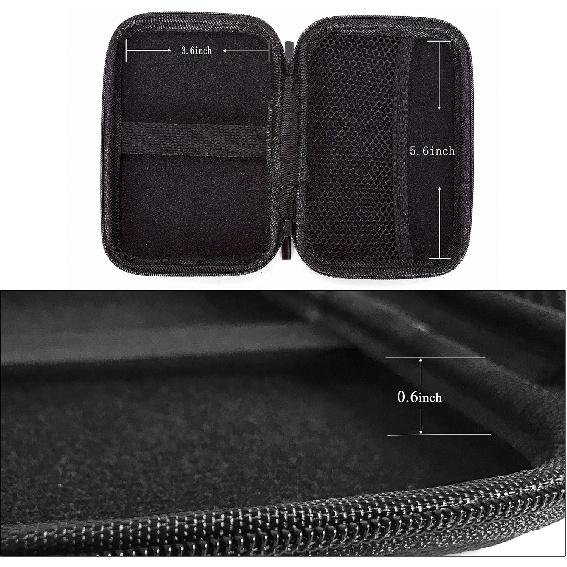 Ginsco Hard Shell Travel Case for Seagate Portable 1/2TB 5TB External Hard Drive,for UnionSine 500GB/1TB Ultra Slim Hard Drive,Universal HDD Case for