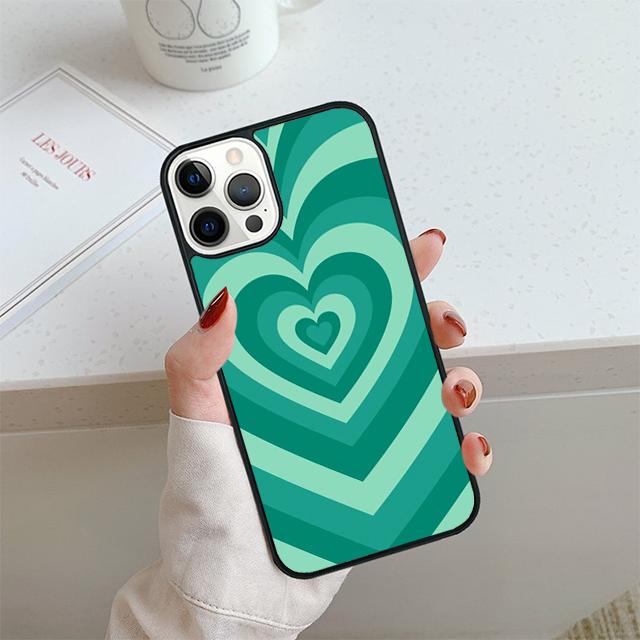 

Hearts circles coque Phone Case For iPhone 17 Air 13 12 14 15 16 Cover For Apple 14 15 16 Pro Max Plus Coque iPhone 17pro max