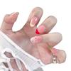 Ins Macaron French Girl Blush Nails: Energetic, Color-Changing, Cute Rainbow Nail Art for Students