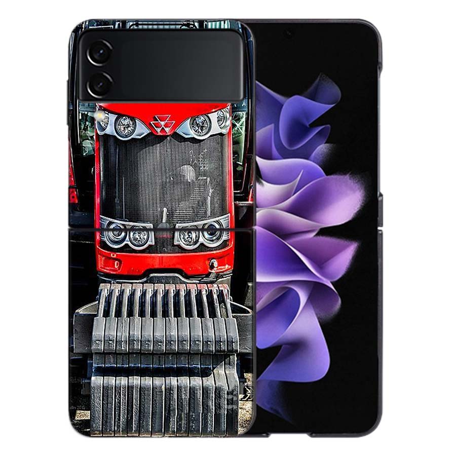 Tractor Farm Coque For Samsung Z Flip7 6 Galaxy Case Shockproof Z Flip5 Z Flip3 4 5G Hard Cover Phone TPU PC Hard Funda