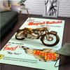 Tappeto retrò da moto, tappetino antiscivolo per grandi porte, zerbino da bagno per soggiorno, camera da letto, ingresso, decorazione per la casa