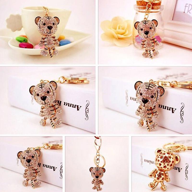 Lovely Tiger Key Ring Car Keychain Bag Charm Purse Pendant Keyring Key Chain