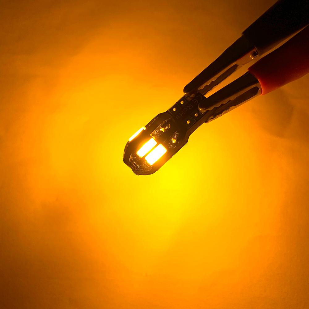 20PCS W5W T10 LED Bulbs Canbus 5730 8SMD 12V 6000K 194 168 LED Car Interior Map Dome Lights Parking Light Auto Signal Lamp Bulbs 7