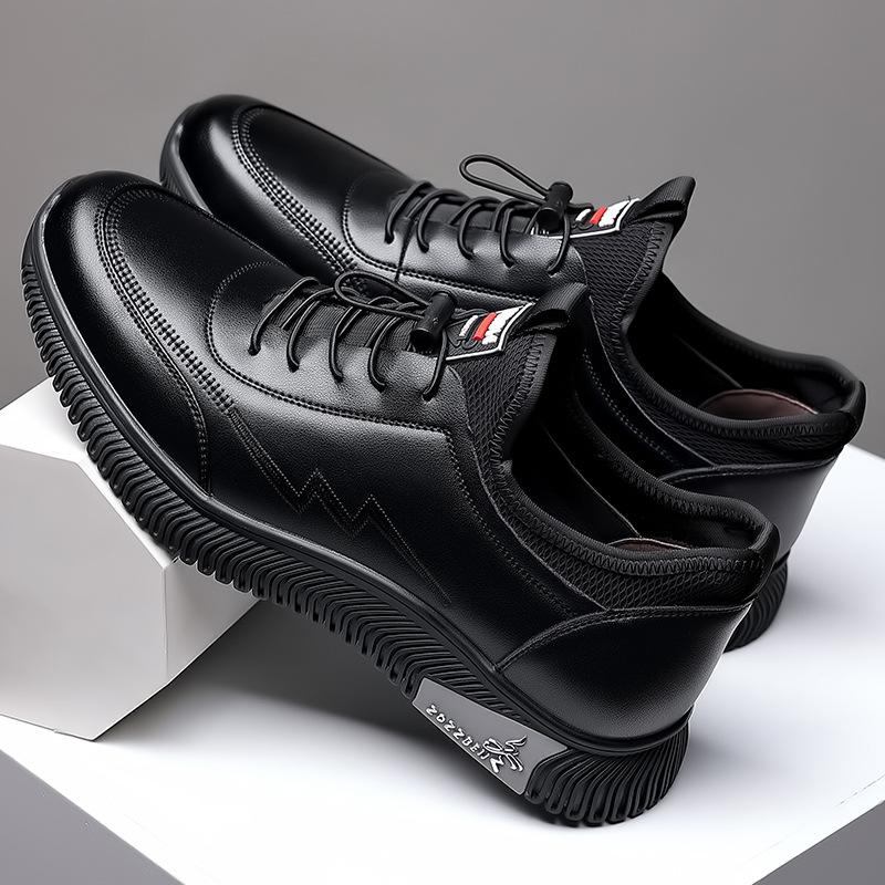 Men's Leather Shoes 2025 Season New Leather One-pedal Business Casual Men's Shoes Soft-sided Shoes