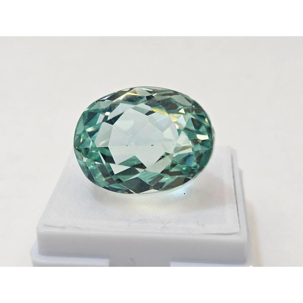 Green Topaz For Making Ring Oval Cut 25-26 Ct Beautiful Certified Gemstone
