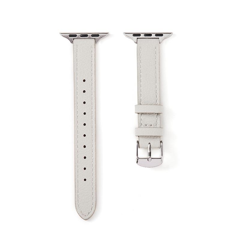 Originální kožený tenký řemínek s vzorem liči pro Apple iWatch