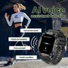 LED Flashlight Smart Watch 2.01" Bluetooth Call Voice Assistant Multi Sports Modes Health Monitoring Smartwatch For Men Women