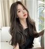Hair Extensions Synthetic Fashion Young Ladies Wig Daily Use Breathable Centre Part Head Cover Long Curly Wavy Wig Hat for Women