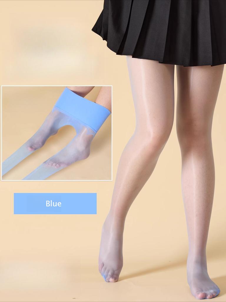 Seamless 5D Ultra-Thin Pantyhose for Women Sexy Tight Fit Oil-Shiny Transparent Stockings Breathable  Clubwear Medias
