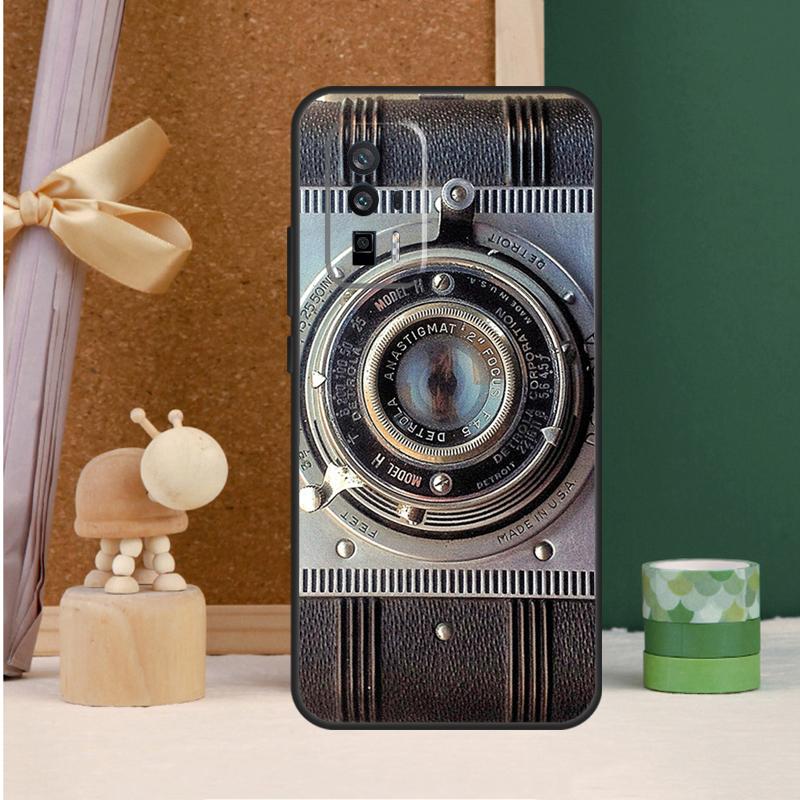 Vintage Camera For POCO X6 Pro M6 X3 X5 F3 F5 M5s Cover For Xiaomi 13T 12T 11T 14 Pro 12 13 Lite Case