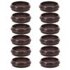 12Pcs Anti-Slip Caster Cups Premium Furniture Coasters Floor Protectors for Hardwood Chairs Tables Bed Legs No Scratch Noise